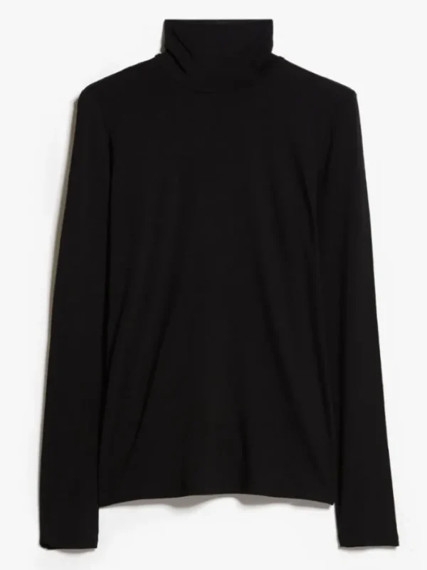 Weekend By Max Mara Tops | Gifts Under £100^Multif Black Jersey Turtleneck Jumper 23594603336