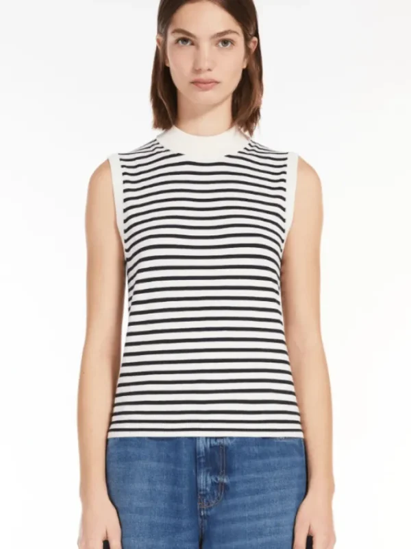 Weekend By Max Mara Knitwear | Gifts Under £250^NAZIONE Striped Stretch Viscose Top 24253660716 Co