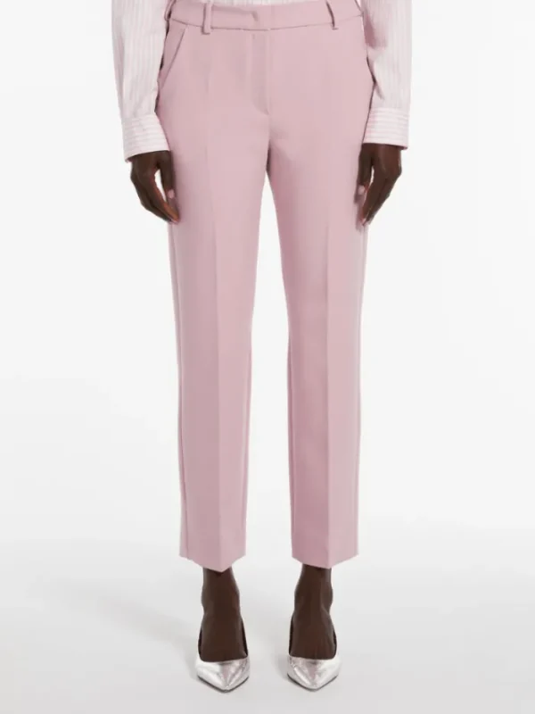 Weekend By Max Mara Trousers | Gifts Under £250^RANA Straight Fit Viscose Canvas Pink Trousers 241