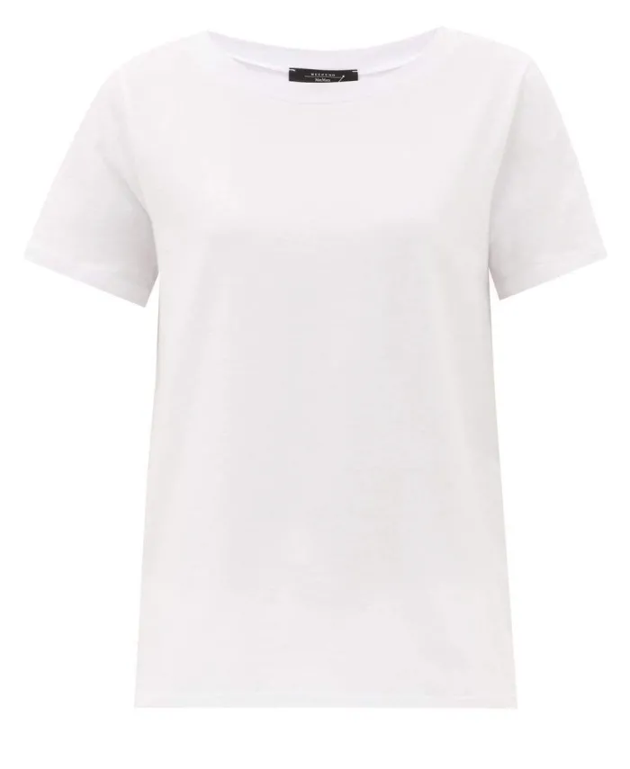 weekend_by_max_mara_white_0.webp Weekend By Max Mara Sweatshirts And T-Shirts | Tops^White Multif T Shirt 2359710331600 001