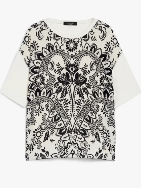 Weekend By Max Mara Tops | T-Shirts^Women's PAMPAS Printed Silk And Jersey T Shirt 251