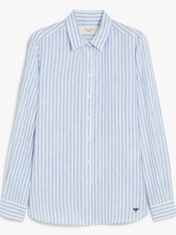 Weekend By Max Mara Tops | Gifts Under £250^Women's JOSEF Striped Linen Shirt 2515111052 Col 0