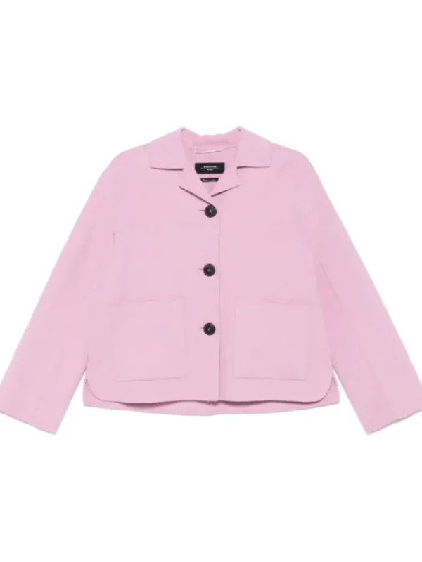 Weekend By Max Mara Coats And Jackets | Luxury Gifts^Women's SALE Pink Wool Jacket 2515041021 Col 049