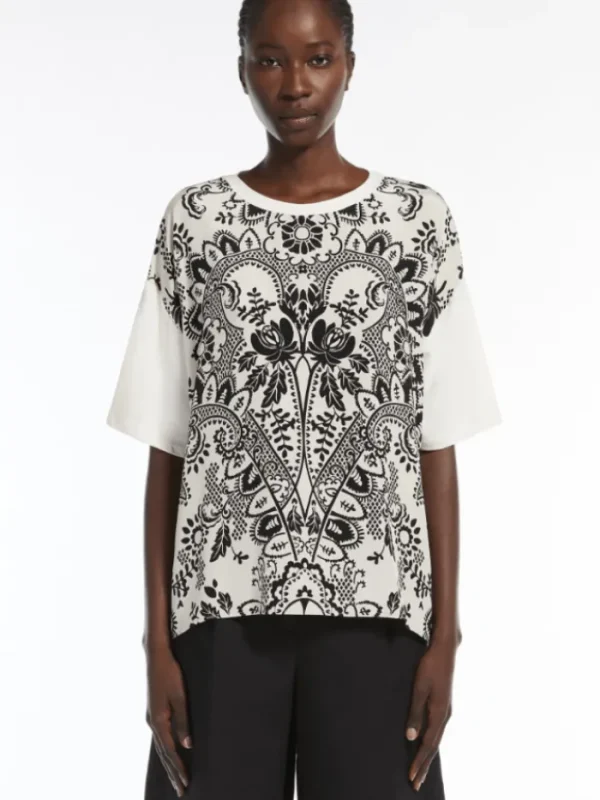Weekend By Max Mara Tops | T-Shirts^Women's PAMPAS Printed Silk And Jersey T Shirt 251