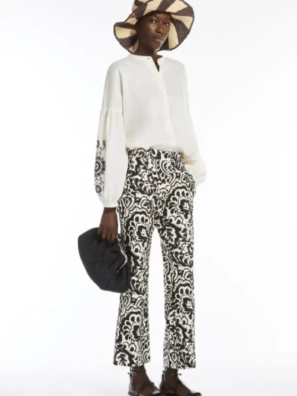 Weekend By Max Mara Trousers | Gifts Under £250^Women's CADMIO Printed Canvas Trousers 2515131122