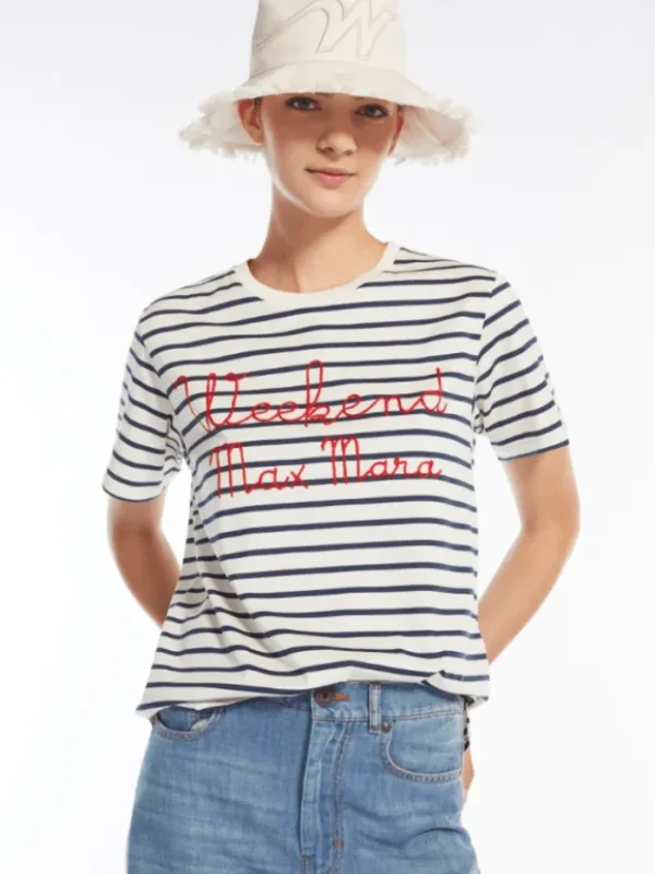 Weekend By Max Mara Tops | T-Shirts^Women's OLGA Striped Cotton T Shirt 2515971042 Col