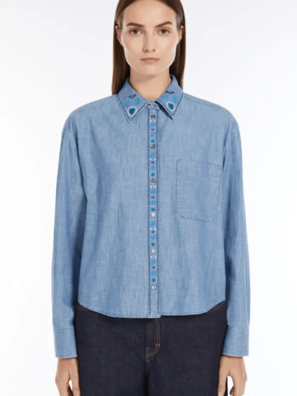 Weekend By Max Mara Denim | Tops^Women's MUSETTE Cotton Chambray Shirt 2515111141 C