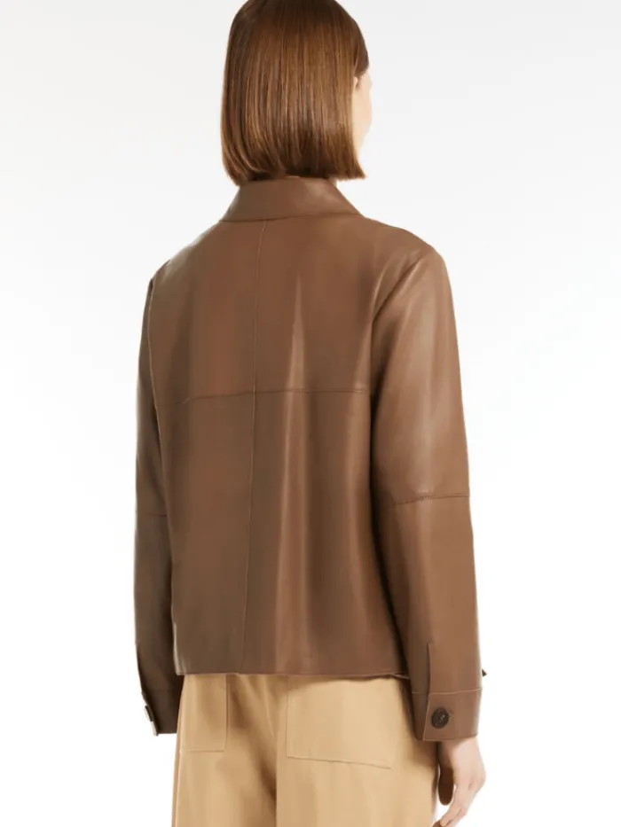 weekend_by_max_mara_women_2-2.webp Weekend By Max Mara Coats And Jackets | Luxury Gifts^Women's KAYA Nappa Leather A Line Jacket 251544104