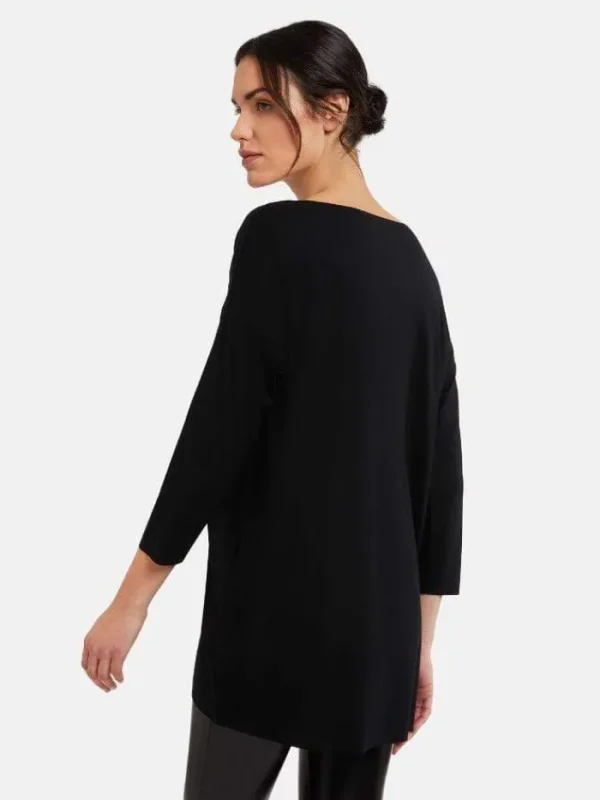 Wolford Gifts Under £100^SS Aurora Black Pure Cut Pullover 52802 7005