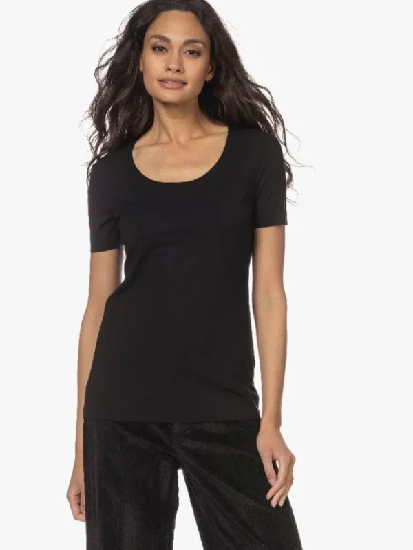 Wolford Sweatshirts And T-Shirts | Gifts Under £100^SS Aurora Pure Top Short Sleeves Black 52764 7005