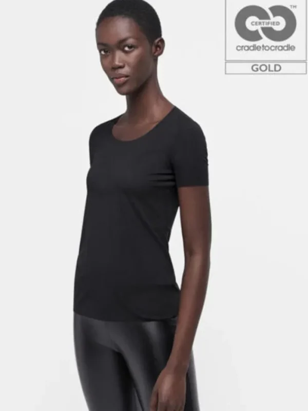 Wolford Sweatshirts And T-Shirts | Gifts Under £100^SS Aurora Pure Top Short Sleeves Black 52764 7005